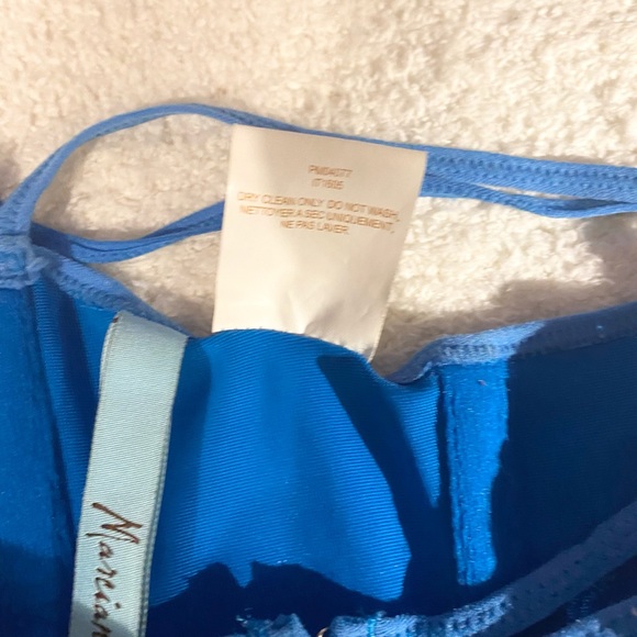 Unique Marciano Multi Strap Lace Blue Corset XS - Picture 6 of 9